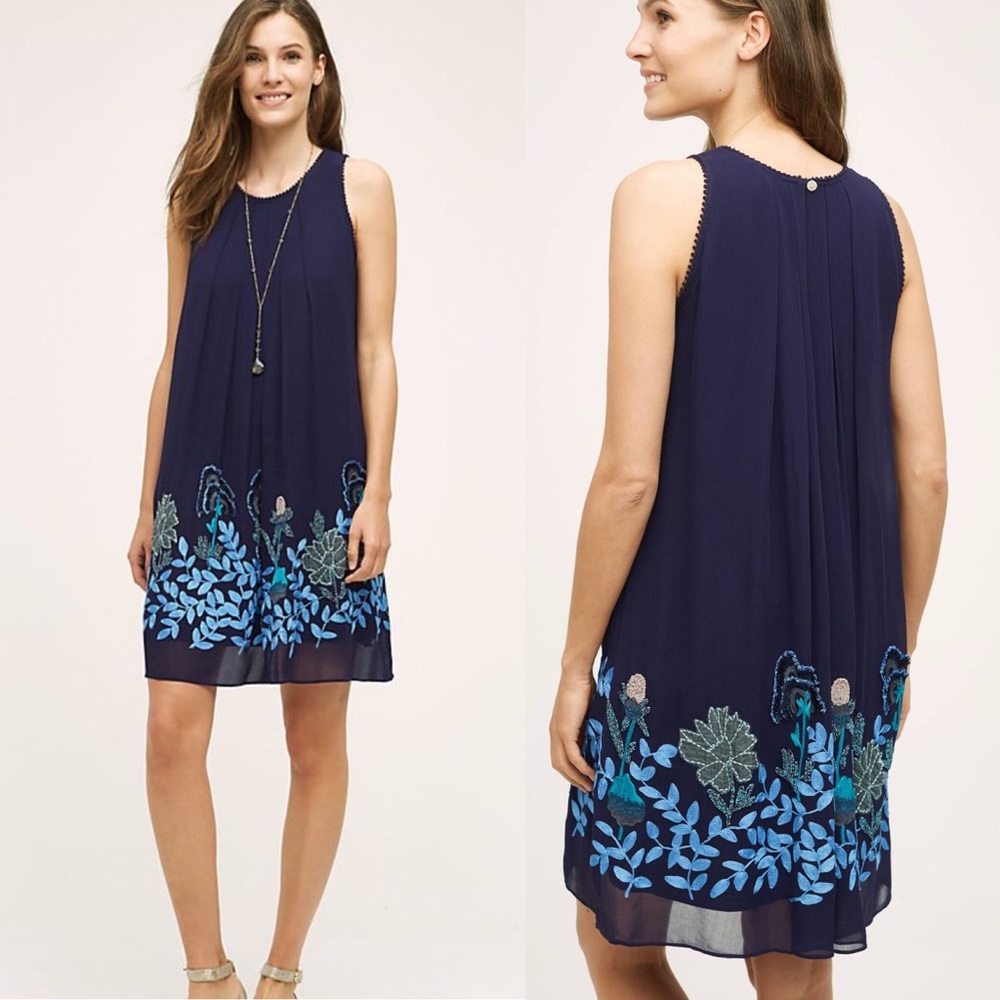Anthropologie Woodvine Swing Dress NWOT